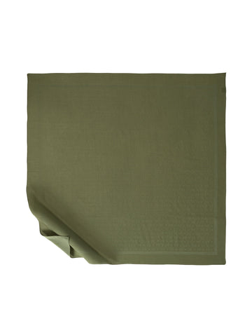 Green Cotton Blended Scarf