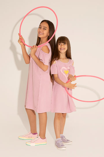 Girls' Magnolia Short Sleeve Knitted Dress
