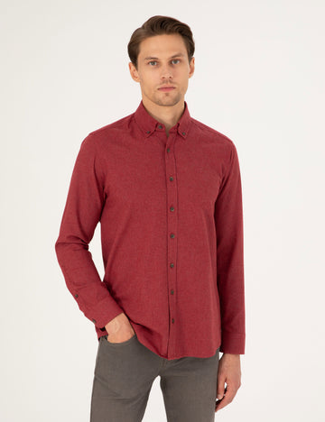 Cherry Regular Fit Long Sleeve Shirt