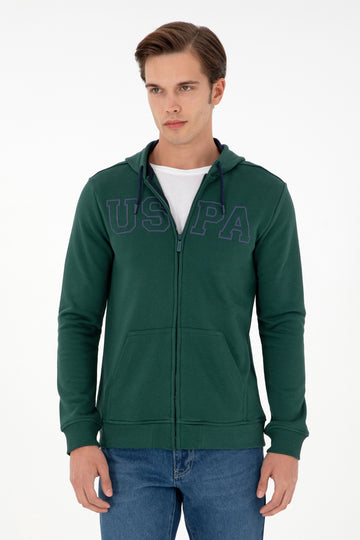 Men's Dark Green Knitted Cardigan