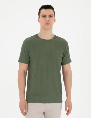 Khaki Slim Fit T-Shirt