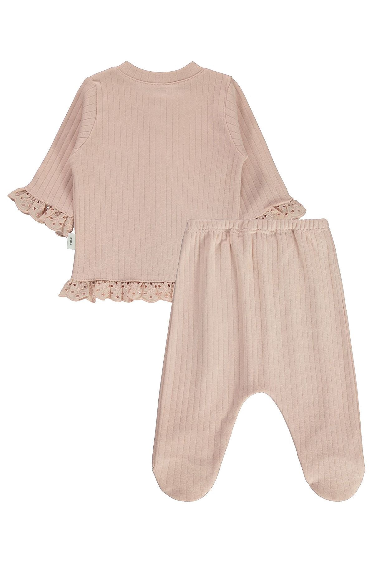 Baby Girl Sleepwear Set 1-9 Months Light Powder