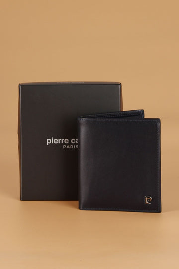 2016 Genuine Leather Men's Wallet Card Holder Analin Navy Blue