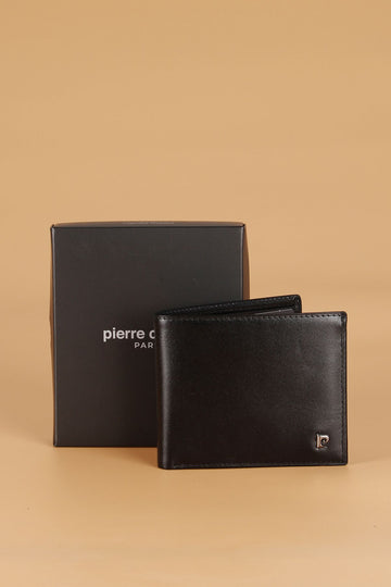 2361 Genuine Leather Men's Wallet Card Holder Analin Black