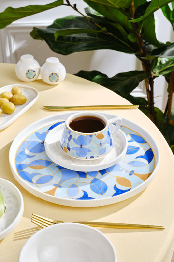 Streamline Aria 34 Pieces 6 Person Porcelain Breakfast/Serving Set