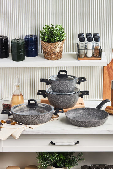 Gris Biogranite 7 Piece Cookware Set