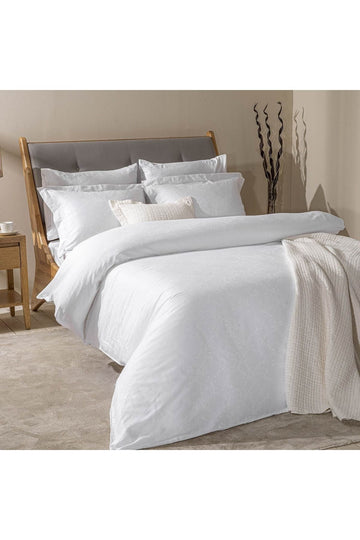 Veludo Duvet Cover Set Double 200x220 Cm White