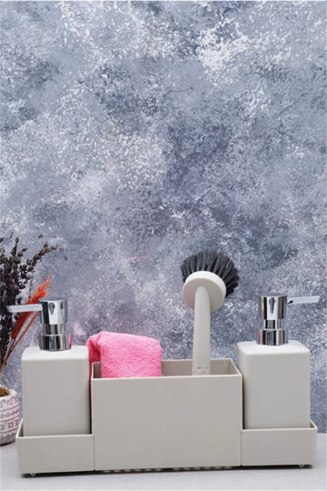 Meliore Acrylic Liquid Soap Dispenser Set of 4 Kitchen Soap Dispenser (towels Not Included)