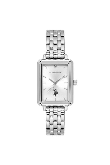 Uspa2082-01 Steel Rectangle Women's Watch