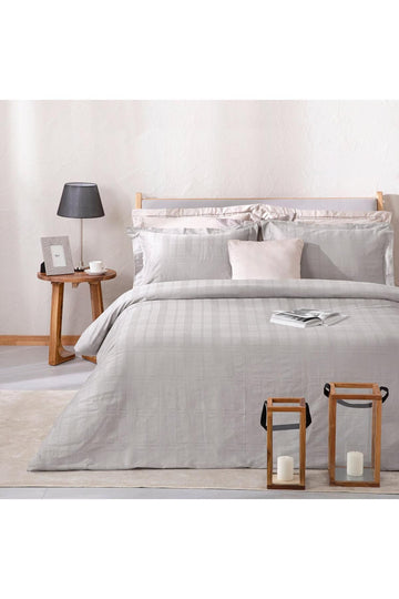 Saule Duvet Cover Set 200x220 cm Cold Grey