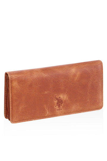 U.S Polo Assn. 23722 Genuine Leather Unisex Phone Holder Handheld Portfolio Wallet Card Holder TABA
