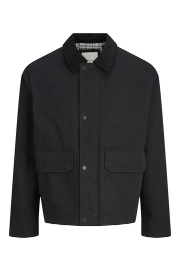 Jack Jones Jprccruver Utility Jacket Sn Mens Black Jacket 12284930-02