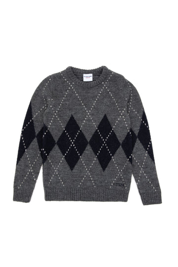 Boy's Light Grey Melange Sweater