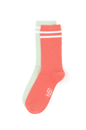 Women's Salmon Nile 2 Pcs Socket Socks