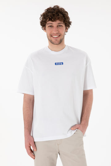 Men's Oversize Fit Crew Neck White T-Shirt
