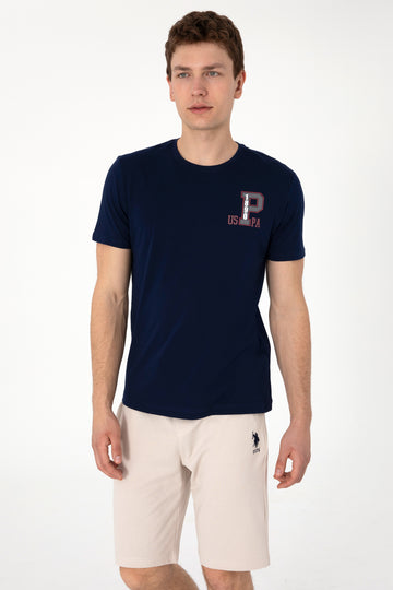 Men's Regular Fit Crew Neck Navy T-Shirt