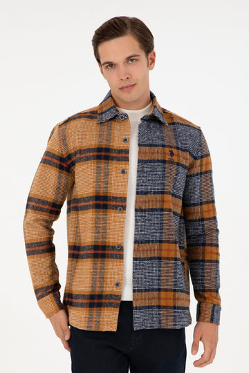 Men's Navy Blue Long Sleeve Shirt