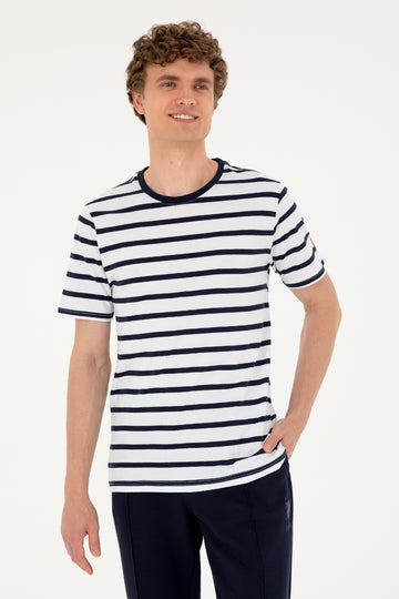 Men's Regular Fit Crew Neck White T-Shirt