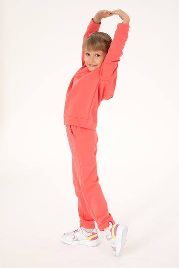 Girl's Pomegranate Flower Sweatpants