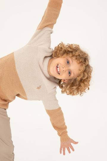 Boy's Camel Sweater