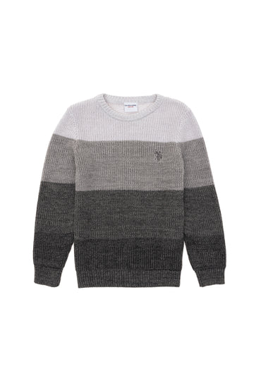 Boy's Anthracite Melange Sweater