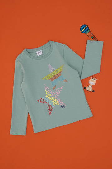 Girls' Water Green Sweatshirt