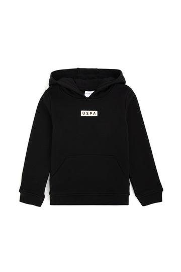 Boy's Black Hooded Sweatshirt
