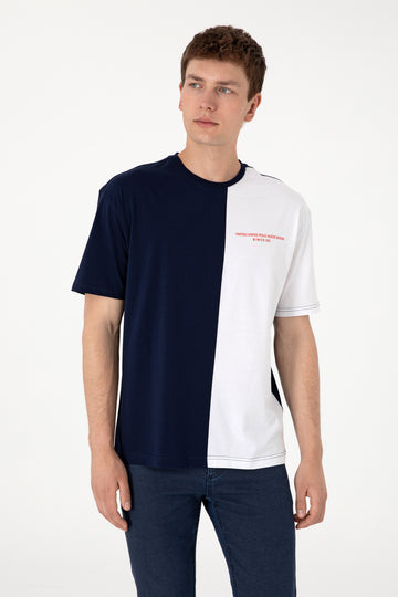 Men's Comfort Fit Crew Neck Navy T-Shirt