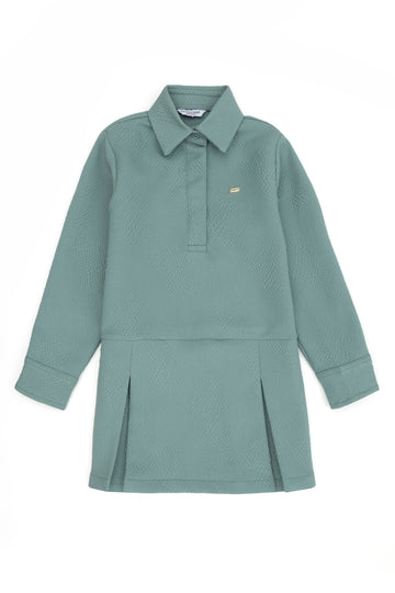 Girl's Mint Woven Dress