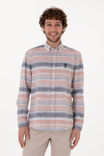 Men's Red Long Sleeve Shirt