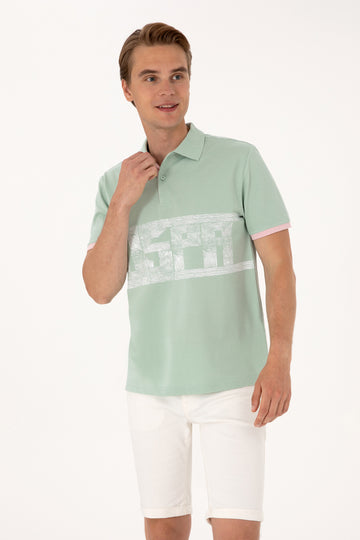 Men's Water Green T-Shirt