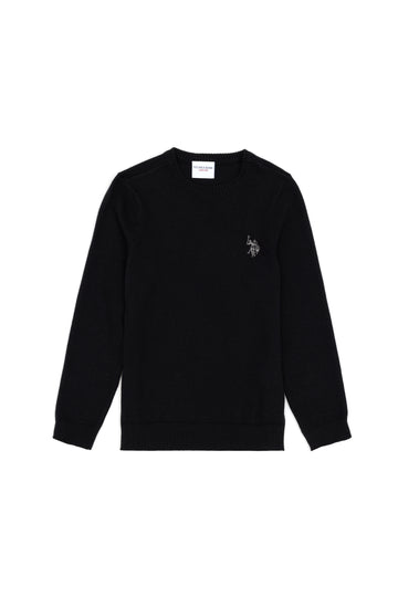 Boy's Black Basic Sweater