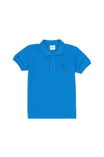 Boy's Saks Basic Polo Neck T-Shirt