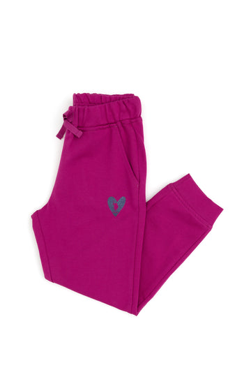 Girl's Fuchsia Sweatpants