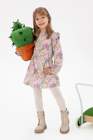 Girl's Stone Woven Dress