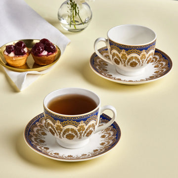 Karaca Zen Blue 2 Person Tea Cup Set 180 ml