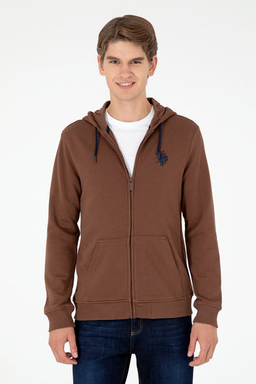 Men's Brown Knitted Cardigan
