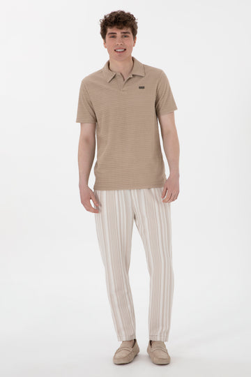 Men's Beige Sweatpants