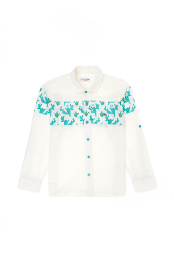 Boy's Mint Long Sleeve Shirt
