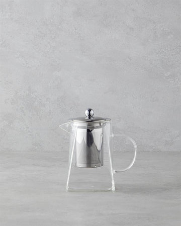 Artois Borosilicate Glass Strainer Teapot 750 ml Clear