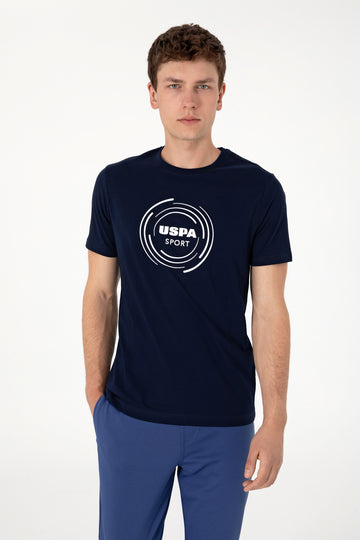 Men's Regular Fit Crew Neck Navy T-Shirt