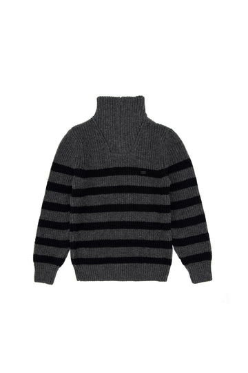 Boy's Anthracite Melange Sweater