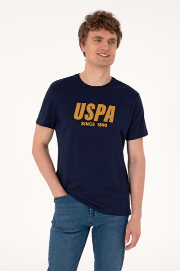 Men's Regular Fit Crew Neck Navy T-Shirt