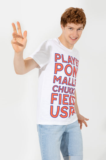 Men's White Crew Neck T-Shirt