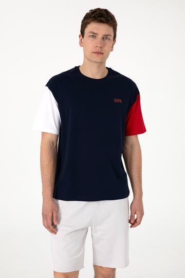 Men's Comfort Fit Crew Neck Navy T-Shirt