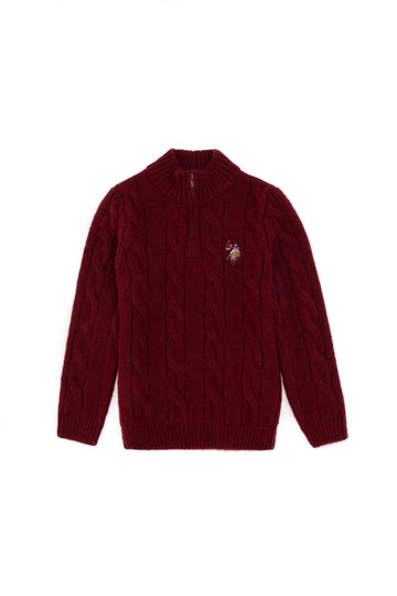 Boy's Burgundy Sweater