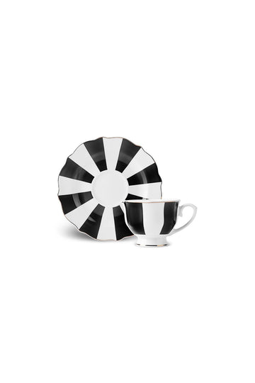 New Romantic Thick Stripe ONE Coffee Cup 90 ml Black - Black - 797093987