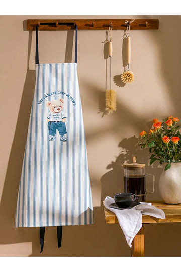 LC Waikiki - new collection patterned Teddy Bear Printed Kitchen Apron city - Multicolored - 835094331