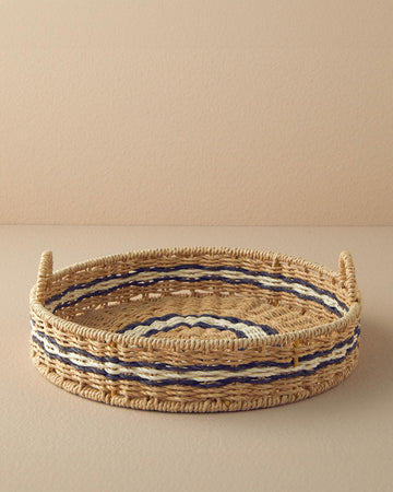 Venice Knitted Decorative Tray Natural-Black - EGY57115118888