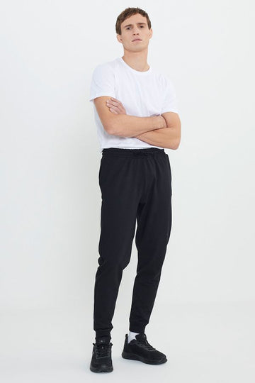 AC&Co / Altınyıldız Classics Men's Black Jogger Sweatpants - Large - EGY66719118793-01